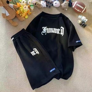 Nouveauté été, ensemble décontracté pour homme, respirant, short et t-shirt à manches courtes, ensemble uni, vêtements pour homme, ensemble deux pièces, streetwear - Product Image 3