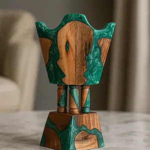 Quemador de Incienso Artesanal de Madera de Sándalo y Resina, Estilo Marroquí, Difusor de Aromaterapia Ecológico, Incienso Indio - Product Image 5