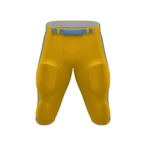Pantalons de football américain personnalisés avec 7 protections intégrées, fabricant OEM, pantalons d'uniforme de football respirants en polyester compressif - Product Image 5