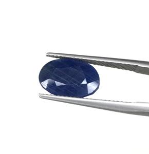 Saphir bleu naturel à 100 %, non chauffé, 3-6 carats, forme ovale, couleur bleu foncé, pierre de naissance de septembre, pierre précieuse en vrac pour la fabrication de bijoux - Product Image 4