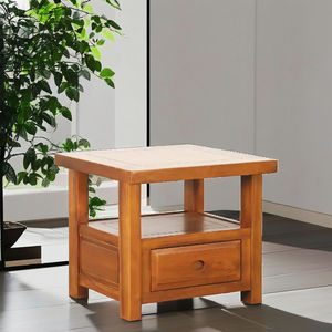 Juego de Mesa de Centro y Mesa Auxiliar de Teca Asiática Clásica y Funcional para Sala de Estar - Sostenible y Duradero - Product Image 4