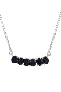 Colgante de Zafiro Azul en Plata de Ley 92.5 KLSP-50614 - Product Image 2