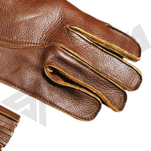 Wholesale Cowhide Leather Double Layer Falconry Gloves <b>Trainers</b> Soft Breathable <b>Waterproof</b> Anti-Slip Touch Screen Portable - Product Image 5
