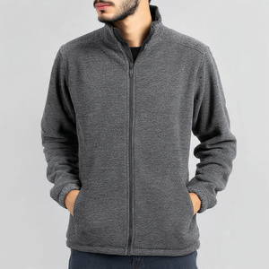 OEM Chest Pocket Winter Street Style Polar <b>Jackets</b> Men Outerwear Zipper Polar Fleece <b>Jacket</b> Men's Soft Polar Fleece <b>Jacket</b> Tops - Product Image 3