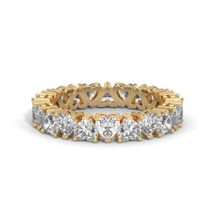 Anillo de Boda de Diamante Cultivado en Laboratorio, Corte Pera, VVS2, Oro de 18K, Banda de Eternidad para Mujer, Regalo de Aniversario - Product Image 4
