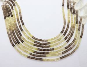 ลูกปัดควอตซ์รมควันและเลมอนธรรมชาติทรงเหลี่ยมขนาด 5 มม. ลูกปัดควอตซ์รมควัน 5 มม. ลูกปัดควอตซ์เลมอน 13 นิ้ว สำหรับทำเครื่องประดับ - Product Image 4