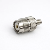 Adaptador Coaxial RF UHF Hembra a Hembra Avanzado, Conector Niquelado y Cromado para CCTV DVR Audio Video