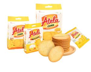 Atela a granel galletas de maíz 228G crujiente sabor salado OEM ODM EXPORTACIÓN DE Vietnam - Product Image 2