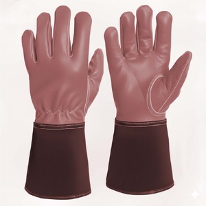Gants de sécurité en cuir de vachette renforcé, résistants aux flammes, protection des mains pour les ouvriers du bâtiment et les soudeurs - Product Image 1