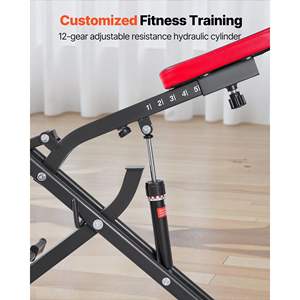 Black Home Workout 12-Gear Adjustable Resistance Glutes Leg Trainer <b>Machine</b> Easy Setup <b>Foldable</b> Squat <b>Rowing</b> Exercise Trainer - Product Image 5