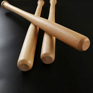 Bâtons de baseball en bois pleine taille, personnalisables avec logo couleur, de haute qualité, durables, fabriqués sur commande, vente en gros, en vrac, à prix abordable, avec logo vierge - Product Image 4