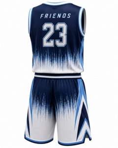 Ensembles d'uniformes de basketball personnalisés pour hommes, respirants, grandes tailles, saison estivale, 100 % polyester, séchage rapide, sublimation avec personnalisation - Product Image 3