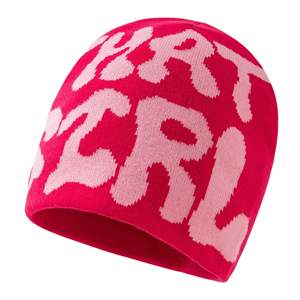 Gorros de Punto Acrílicos/Algodón con Puño Acanalado, Logotipo Jacquard Personalizado OEM/ODM, Sublimados, de Secado Rápido, Transpirables, con Lazos de Puntos para Invierno - Product Image 3