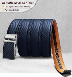 Cinturones de Vestir con Hebilla de Trinquete Elegantes y de Alta Calidad para Uso en Exteriores, Precios al por Mayor, Personalizados, OEM, de Cuero Genuino para Hombre, con Logotipo, 1.5 Pulgadas - Product Image 3