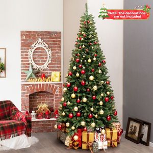 8 FT Corner Artificial Christmas <b>Tree</b> with 1137 Branch Tips and 360 Warm White LED <b>Lights</b> - Product Image 4