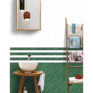 Azulejos de Cerámica para Paredes Interiores de Diseño Verde, 300x450mm, 10mm de Grosor, Garantía de 4 Años, Verde Blanco, Azulejo Resaltador 12x18 (Descontinuado) - Product Image 1