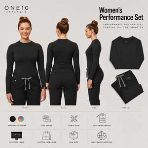Haut de sport pour femme à manches longues et col rond, coupe ajustée, personnalisable avec logo, écologique, fournisseur OEM - Product Image 2