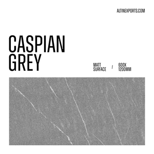 Azulejos de porcelana vitrificada esmaltada premium de 600x1200 mm, color gris Caspia - Acabado mate, grado A A A+, azulejos para pared y suelo de 2x4 pies - Product Image 3