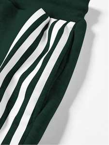 Ensemble de survêtement décontracté unisexe 2 pièces léger avec capuche, pantalon de jogging uni, logo brodé et tissu respirant - Product Image 6