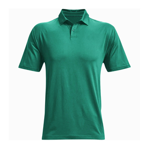 เสื้อโปโลผู้ชายคุณภาพพรีเมียม แขนสั้น สีพื้น แห้งเร็ว ผ้าถัก สวมใส่สบาย ทรงปกติ สีเขียว 2026 - Product Image 1