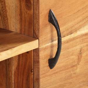 Aparador de Madera Maciza de Acacia en Tono Medio Natural, Mueble Elegante y Duradero - Product Image 5