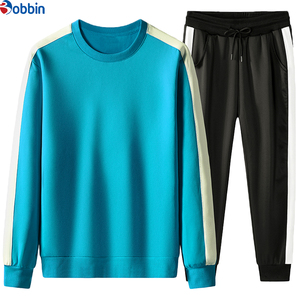 ชุดกีฬาแฟชั่นสุดฮิต ชุดออกกำลังกายผู้ชาย เสื้อคอกลม กางเกงวอร์มขายาว ชุดเซ็ตสองชิ้น เสื้อพูลโอเวอร์ ชุดวิ่งออกกำลังกาย - Product Image 4