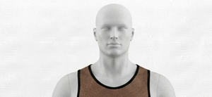 Men's Brown <b>Mesh</b> Tank Top Round Neck Sleeveless Breathable Regular Fit All Seasons 100% Polyester Solid Color Basketball Apparel - Product Image 4