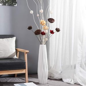 exclusive and Ceramic Vase Unique Style for Pampas Grass & Dried Flowers Birthday Decor Floor Vase for office and home <b>table</b> - Product Image 5