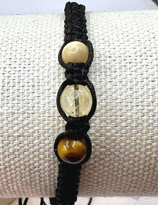 Pulsera de Macramé Hecha a Mano Ajustable Estilo Boho para Mujeres y Hombres, HARI OM CREATIONS, Certificación IGI, Hindúismo - Product Image 4