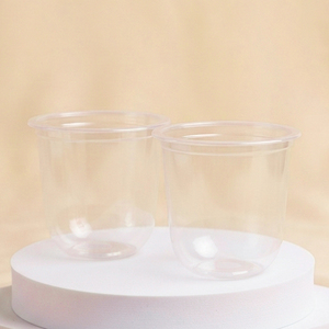 Wholesale High Quality Disposable Transparent <b>Cups</b> Take Away 16 20 22oz Cold <b>Drink</b> PP/PET <b>Plastic</b> <b>Cup</b> 95mm 12oz - Product Image 1