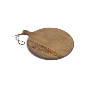 Tabla de cortar ecológica de madera maciza para la preparación de alimentos en la cocina, para cortar verduras, frutas, carne, pan y queso. - Product Image 2