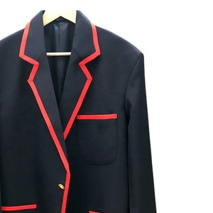 Customized <b>Women</b> Sorority Fraternity Heritage Masonic Regalia Greek Apparel White Blazer <b>Coat</b> <b>Women's</b> Black Red Trim Notched - Product Image 4