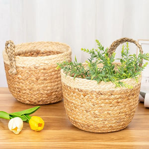 Seagrass Foldable Eco-Friendly <b>Hanging</b> Garden <b>Storage</b> <b>Baskets</b> Indoor/Outdoor Planter Stand with Flower Pot or Sundries <b>Storage</b> - Product Image 2