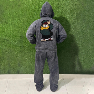 Conjunto de Chándal de Forro Polar para Hombre, para Entrenamiento, Deporte, Gimnasio, Correr, al Aire Libre - Product Image 5