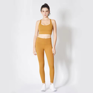 Nouvel Arrivage 2026 – Ensemble de Yoga Professionnel pour Femme, Design Inédit, Taille Mi-Haute Unie, 6 Pièces, 100% Coton Extensible, Vente en Gros - Product Image 5