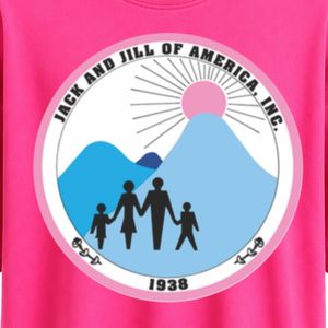เสื้อยืดคอกลมแขนสั้นสีชมพูสด พร้อมปักโลโก้ลายตราสัญลักษณ์ Jack & Jill ที่อก และลายกราฟิกขนาดใหญ่ด้านหลัง สไตล์ลำลองแฟชั่น - Product Image 4