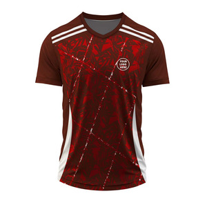 Maillot de football personnalisé en polyester à col en V, vente chaude, fabricant OEM, uniforme de football d'équipe, vêtements de sport à séchage rapide, disponible à la vente - Product Image 6