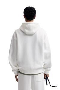 Survêtement d'hiver pour homme grande taille, imprimé, à capuche, décontracté, sportswear, course à pied, sur mesure, deux pièces, motif uni - Product Image 6