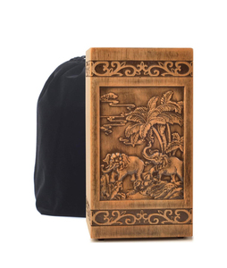 โกศไม้ทำมือสไตล์อเมริกันสำหรับเผาศพ โกศศพสำหรับผู้ใหญ่ชายหญิงแบบทันสมัย ขายส่ง - Product Image 5