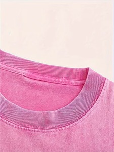 เสื้อยืดผู้ชายแบบย้อมสีเอซิดวอช ผ้าหนา 230gsm รับสกรีนโลโก้ เสื้อยืดลำลองผ้าเจอร์ซีย์ถัก ย้อมสีพื้น - Product Image 3