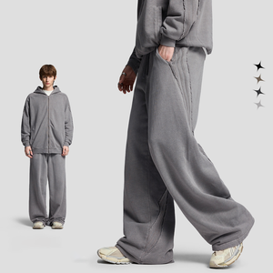 Casual Baggy <b>Trousers</b> <b>Elastic</b> <b>Waistband</b> Track Pants Tracksuits Pants - Product Image 4