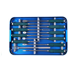 Kit Ortopédico para Implantes Cervicales y Espinales, Instrumental de Acero Inoxidable Tipo Bala para TLIF y Caja Lumbar, Manual de Dentavex - Product Image 6