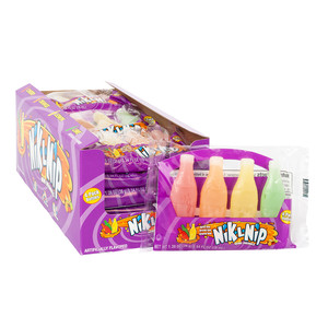 2026 Nik-L-Nip Mini Botellas de Cera con Sabor a Frutas Coloridas, Dulces Retro Masticables, Snacks para Fiestas Infantiles, Venta al por Mayor, Calidad Superior - Product Image 1