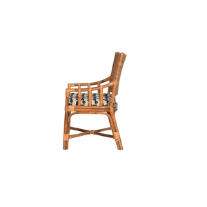 Wholesale Bamboo Rattan Armchair Handwoven <b>Backrest</b> Cushioned Seat Sturdy Frame <b>for</b> Living Room Bedroom Furniture Vietnam - Product Image 5