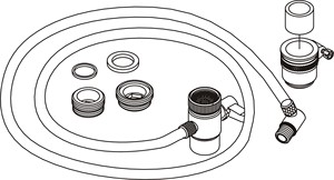 ระบบกรองน้ำ RO อะแดปเตอร์ทางเดียว, PSI ต่ำ1200GPD วาล์วปรับทิศทางก๊อกน้ำพลาสติกด้วยมือ1/4 "3/8" 5/16 "ท่ออ่างล้างจานในครัว - Product Image 5