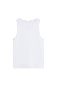 เสื้อกล้ามผู้ชายสีพื้น คอวี แขนกุด สไตล์ยุโรป ผ้าฝ้าย ใส่สบาย เหมาะสำหรับออกกำลังกายหรือใส่ลำลองในฤดูร้อน ขายส่ง - Product Image 2