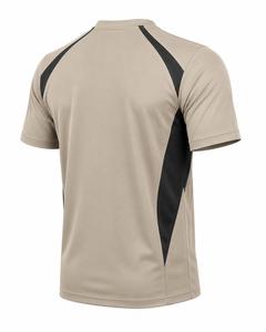 Men's Beige Black <b>Raglan</b> Sleeve T-Shirt O-Neck Regular Fit Quick Dry Knitted Polyester/Cotton Eco-Friendly 300g Casual Sporty - Product Image 5