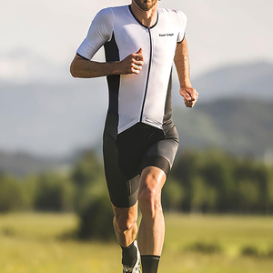 Combinaison de cyclisme et de triathlon respirante, écologique, antibactérienne, coupe-vent, 100% polyester, vêtements d'équipe, logo personnalisé - Product Image 6