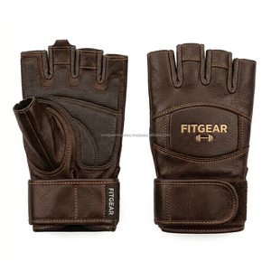 Low MOQ Custom Outdoor Rubber Palm Non-Slip <b>Weight</b> Lifting <b>Gloves</b> Fitness Private Label Supplier - Product Image 5