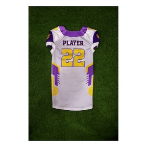 Uniforme de Fútbol Americano Personalizado en Blanco para Equipos, Transpirable, Tallas Grandes, Ropa Deportiva - Product Image 2